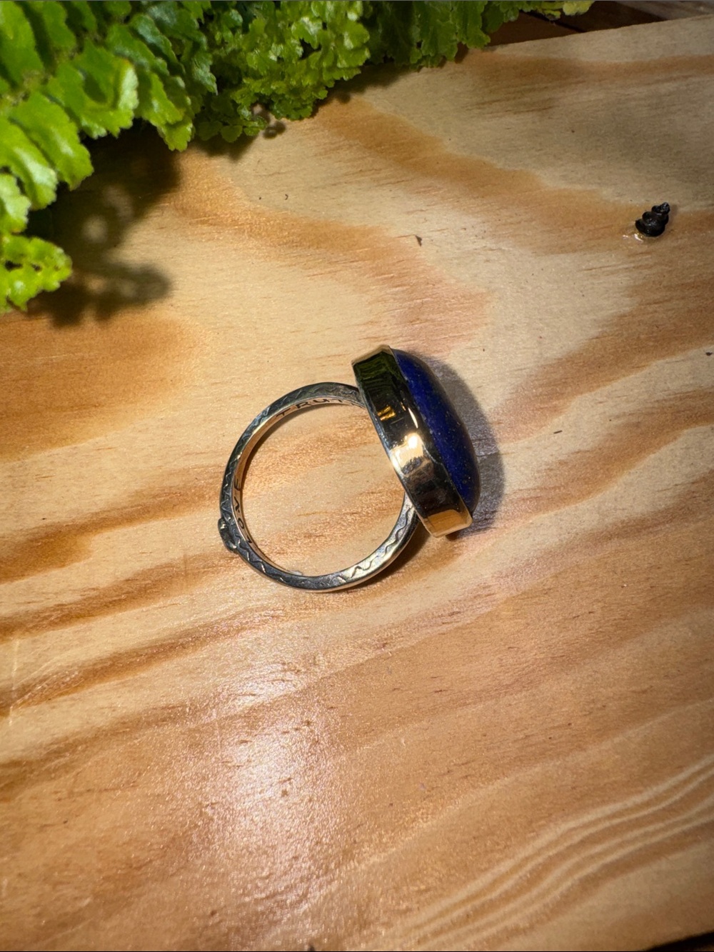 Sundance Jes Maharry Blue Lapis Oval Statement Ring - Picture 2 of 4